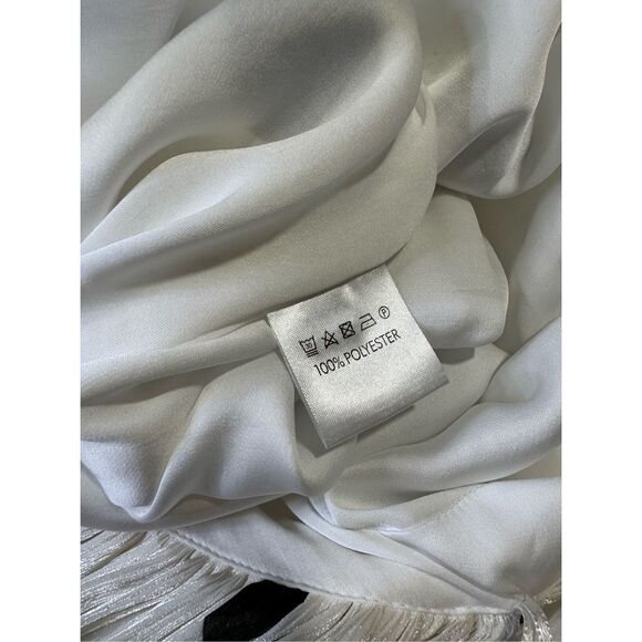 NWT Halpern Sleeveless Polka Dot Plisse Backless Midi Dress Size 36 (2) $2380 - Picture 12 of 14